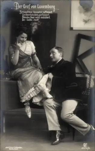 Ak Graf von Luxemburg, Szene aus der Operette
