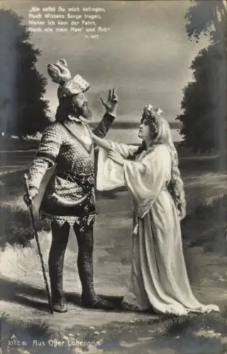 Ak Oper Lohengrin, Opernszene