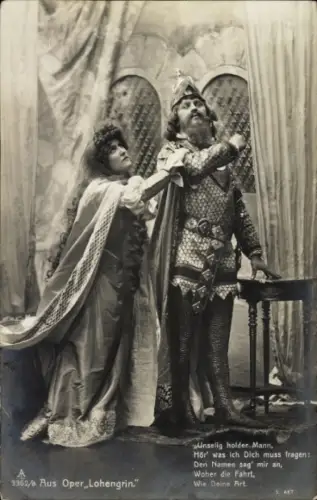 Ak Oper Lohengrin, Opernszene