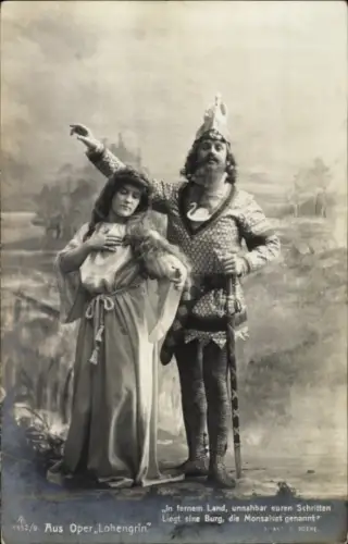 Ak Oper Lohengrin, Opernszene
