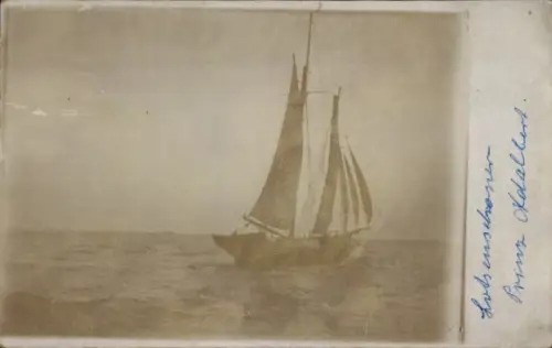Foto Ak Segelboot, Lotsenschoner Prinz Adalbert