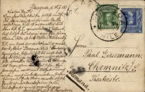 Ak Segelschiff, Dreimast-Vollschiff