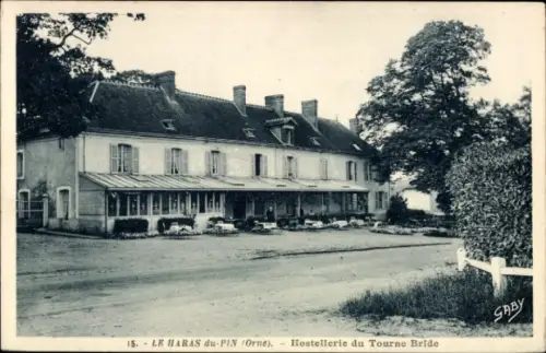 CPA Le Pin au Haras Haras du Pin Orne, Hostellerie du Tourne Bride