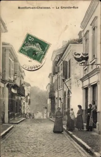 CPA Montfort-en-Chalosse Landes, Grande-Rue
