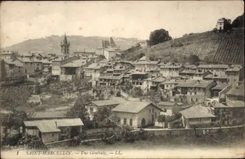 CPA Saint Marcellin Isère, Vue Générale
