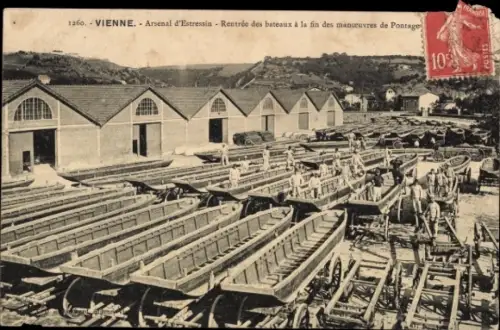 CPA Vienne Isère, Arsenal d'Estressin, Manoeuvres