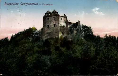 Ak Gryfów Śląski Greiffenberg Schlesien, Burg Greiffenstein