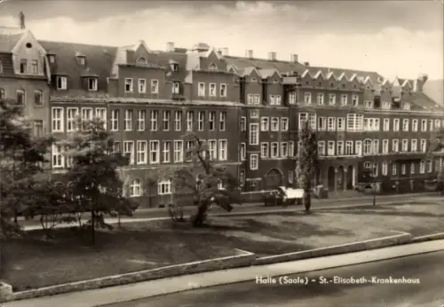 Ak Halle an der Saale,  St. Elisabeth Krankenhaus, alte Gebäude