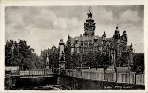 Ak Leipzig in Sachsen, Neues Rathaus