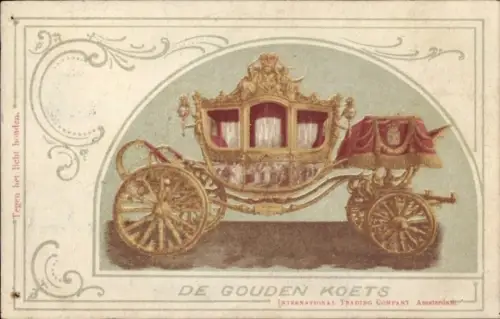 Ak De Gouden Koets, goldene Kutsche des niederländischen Königshauses