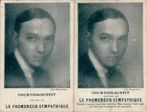 Klapp Ak Schriftsteller Courtois Suffit, le promeneur Sympathique