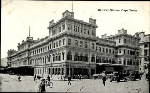 Ak Cape Town Kapstadt Südafrika, Bahnhof