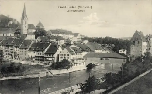 Ak Baden Kanton Aargau Schweiz, Landvogteischloss