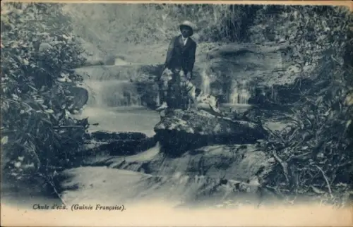 CPA Guinée, Chute d'eau