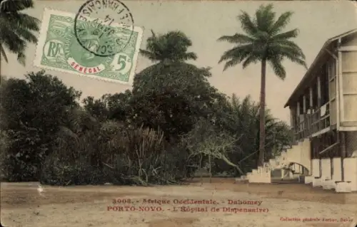 Ak Porto Novo Dahomey Benin, L'Hopital de Dispensaire, Krankenhaus