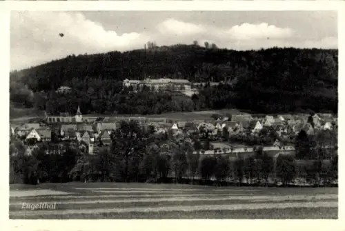 Ak Engelthal in Mittelfranken Bayern,  Landschaft, Häuser, Bäume, Hügel