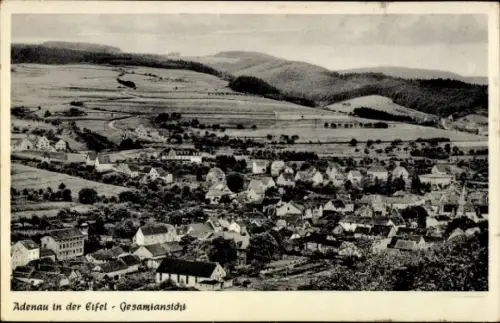Ak Adenau in der Eifel, Adenau in der Eifel, Gesamtansicht, Landschaft, Häuser, Hügel