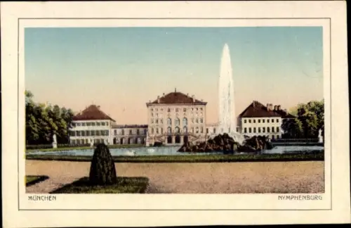 Ak Nymphenburg München Bayern, Nymphenburg, Schloss