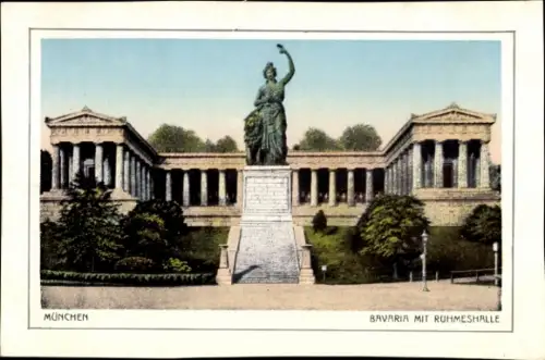 Ak München, Bavaria, Ruhmeshalle
