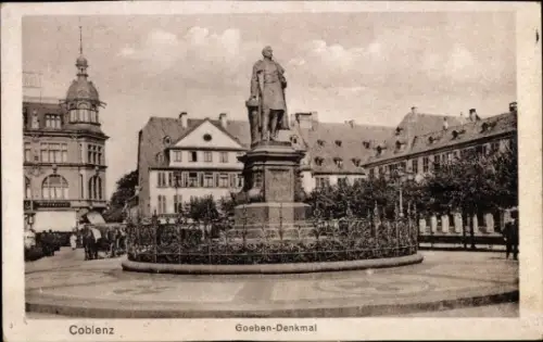 Ak Koblenz am Rhein, Goeben Denkmal