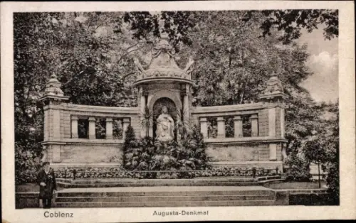 Ak Koblenz am Rhein, Augusta-Denkmal