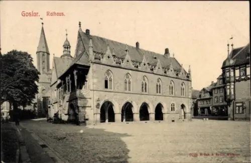 Ak Goslar am Harz, Rathaus