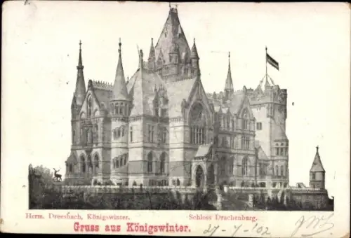 Ak Königswinter am Rhein, Schloss Drachenburg,  , Gruss aus Königswinter