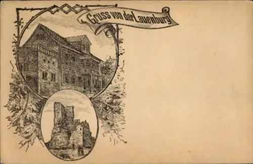 Ganzsachen Litho Stecklenberg im Harz, Burg Lauenburg, PP 9 F 312/01
