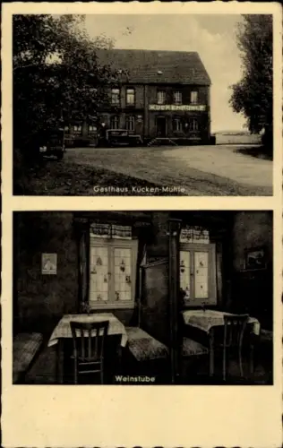Ak Weetzen Ronnenberg Niedersachsen, Gasthaus Kücken-Mühle, Weinstube, Inh. H. Kücken