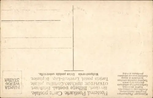 Handgemalt Präge Passepartout Ak Fluss, Segelboot