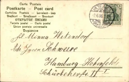 Präge Ak Glückwunsch, Pfingsten, Maikäfer