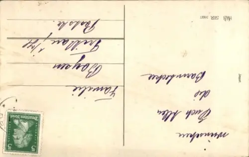 Passepartout Ak Glückwunsch, Pfingsten, Maikäfer