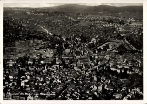 Ak Esslingen am Neckar, Fliegeraufnahme