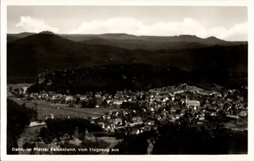 Ak Dahn in der Pfalz, Fliegeraufnahme