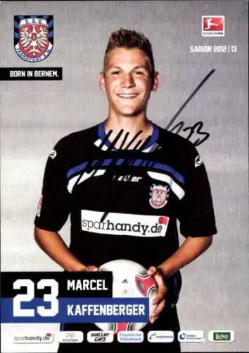 Autogrammkarte Fußballer Marcel Kaffenberger, FSV Frankfurt, Autogramm