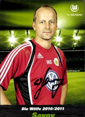 Autogrammkarte Reha Trainer Wolfgang Savoy, VFL Wolfsburg, Autogramm