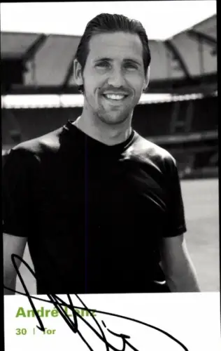 Autogrammkarte Fußballer André Lenz, VfL Wolfsburg, Autogramm