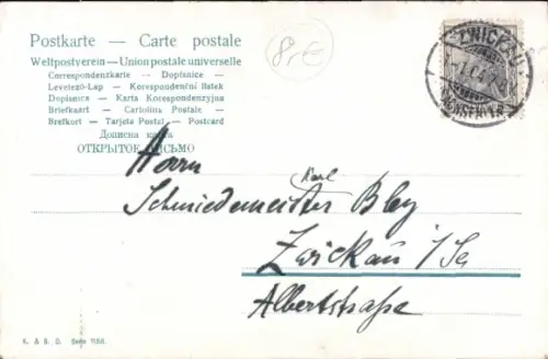 Ak Auto, Automobil, elegante Frau