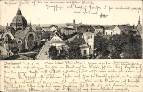 Judaika Ak Dortmund im Ruhrgebiet, Gesamtansicht, Synagoge