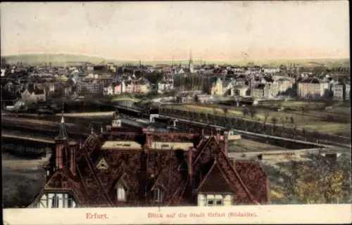 Ak Erfurt in Thüringen, Gesamtansicht