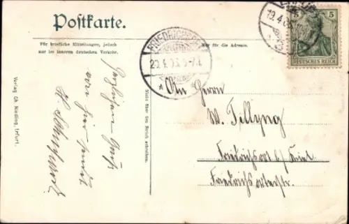 Ak Erfurt in Thüringen, Gesamtansicht