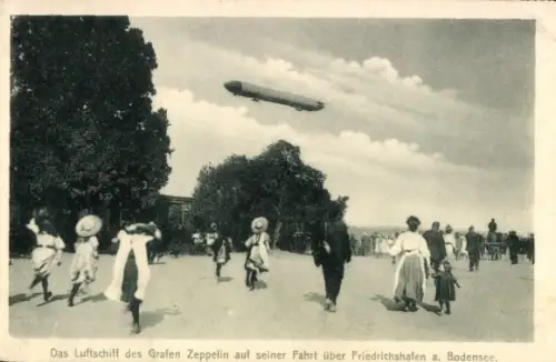 Ak Friedrichshafen am Bodensee, Luftschiff des Grafen Zeppelin