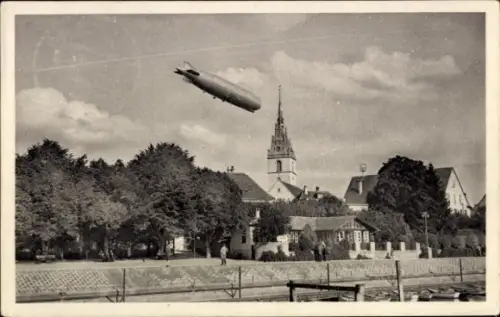 Ak Friedrichshafen am Bodensee, Luftschiff LZ127 Graf Zeppelin