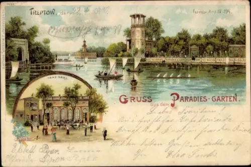Litho Berlin Treptow, Restaurant Paradiesgarten, Tanzsaal