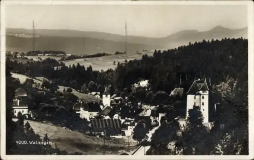 Ak Valangin Kanton Neuenburg, Gesamtansicht