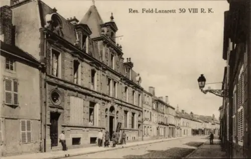 Ak Straßenpartie, Reserve-Feld-Lazarett 39 VIII RK