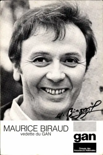 Ak Filmschauspieler Maurice Biraud, Autogramm