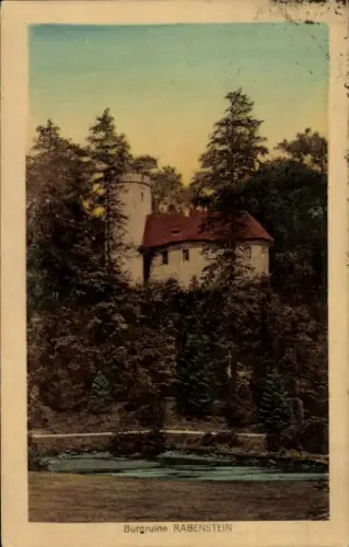 Ak Rabenstein Chemnitz in Sachsen, Burg Rabenstein