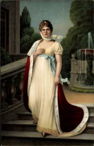 Künstler Ak Lotzmann, Königin Luise von Preußen, Luise von Mecklenburg Strelitz, Standportrait