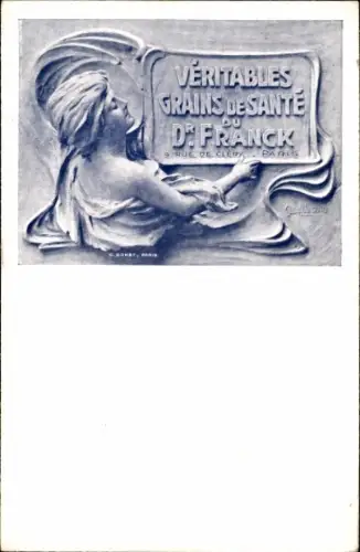 CPA Reklame, Veritables Grains de Sante du Dr. Franck